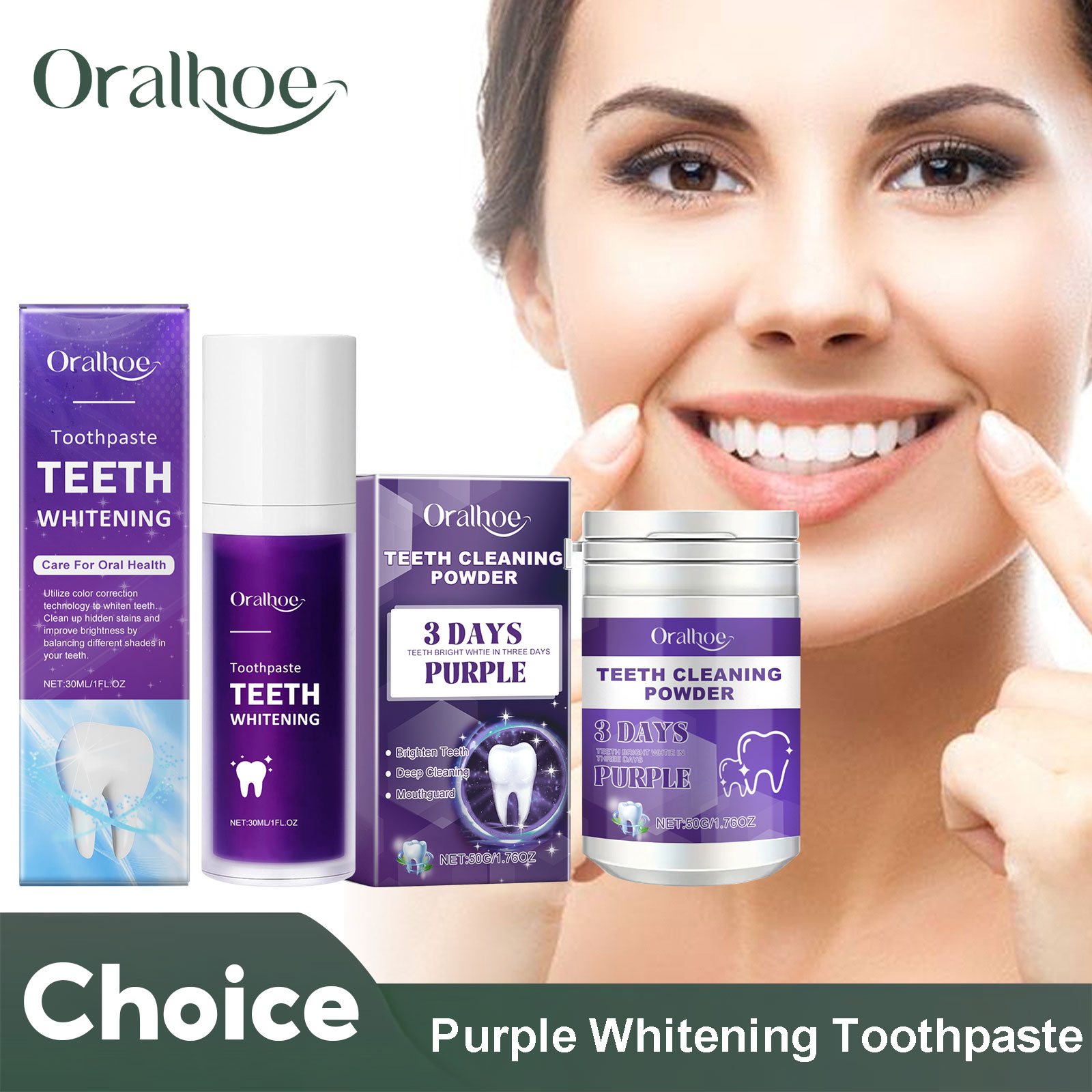 Teeth Whitening Zimba - Фиолетовый корректор для отбеливания зубов, зубная