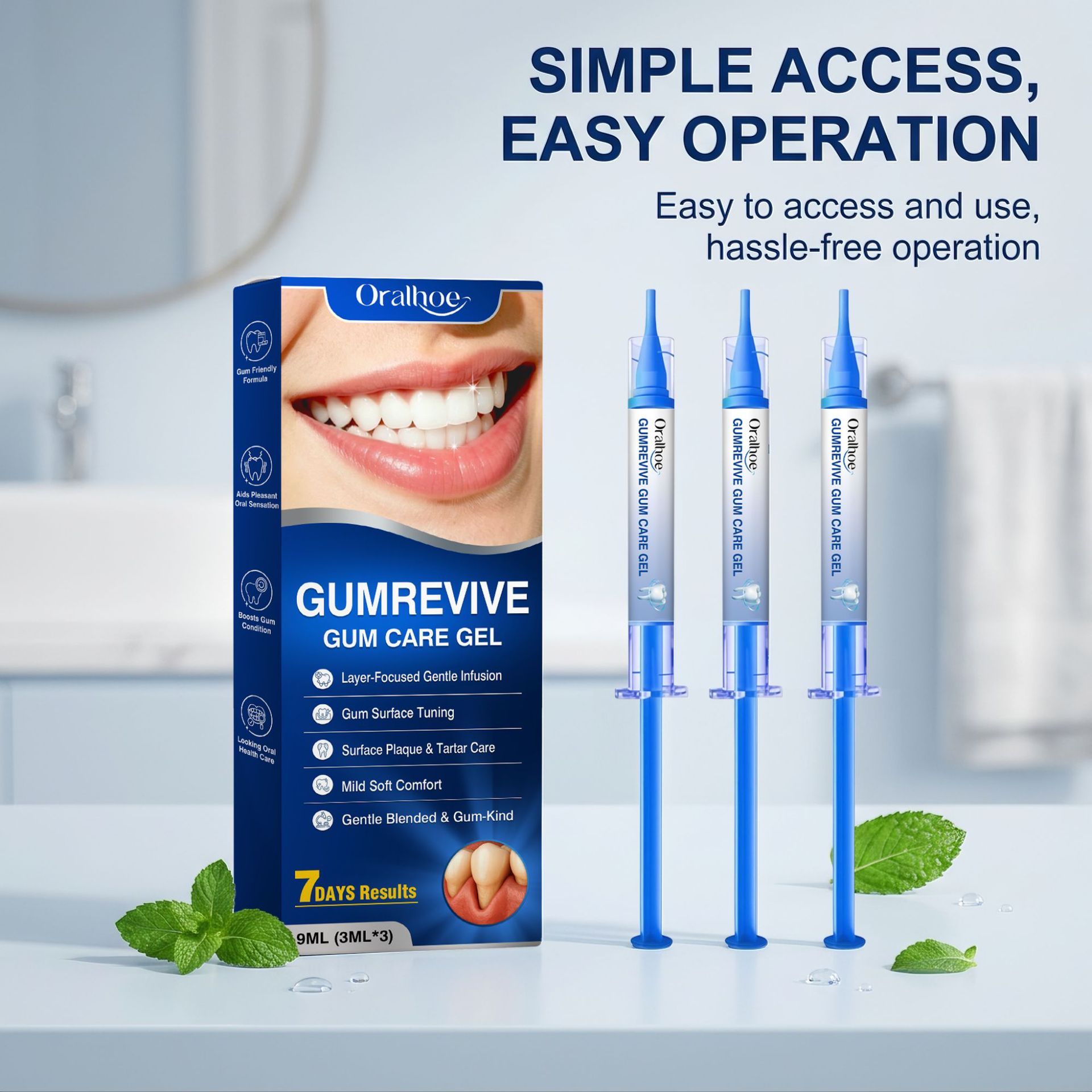 Teeth Whitening With Peroxide - Гель для ухода за полостью рта,
