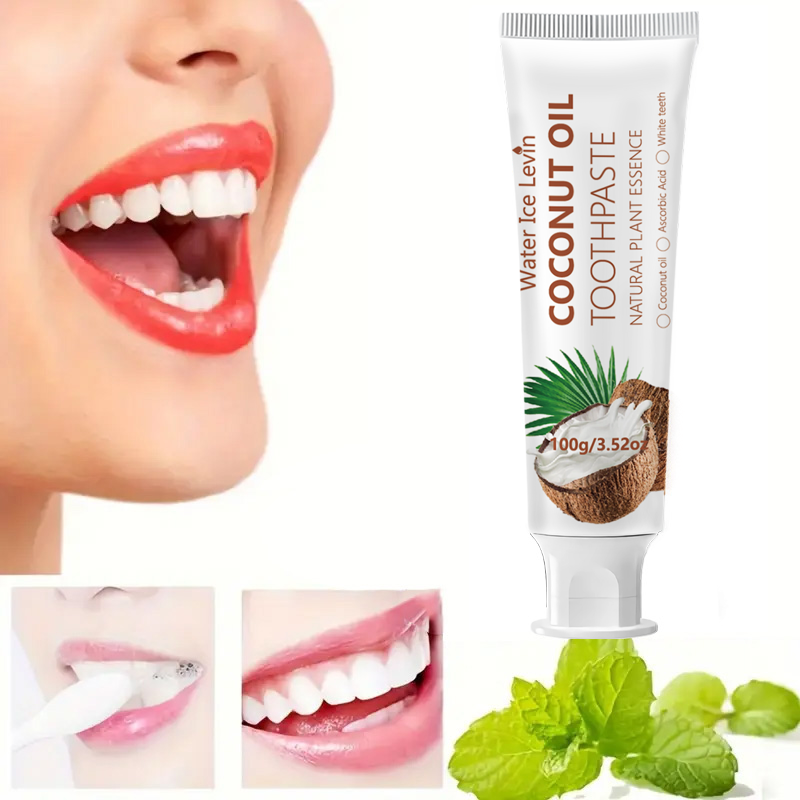 Teeth Whitening Serum - Зубная паста с кокосовым маслом 100г,