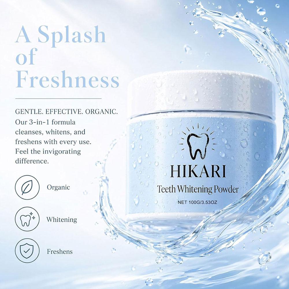 Порошок для чистки зубов HIKAR – обзор и цена Teeth Whitening With Peroxide