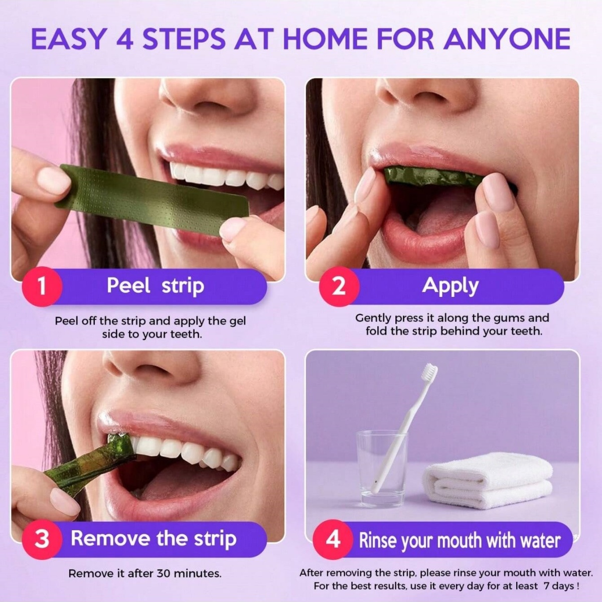 Роскошные отбеливающие наклейк – обзор и цена Teeth Whitening With Peroxide