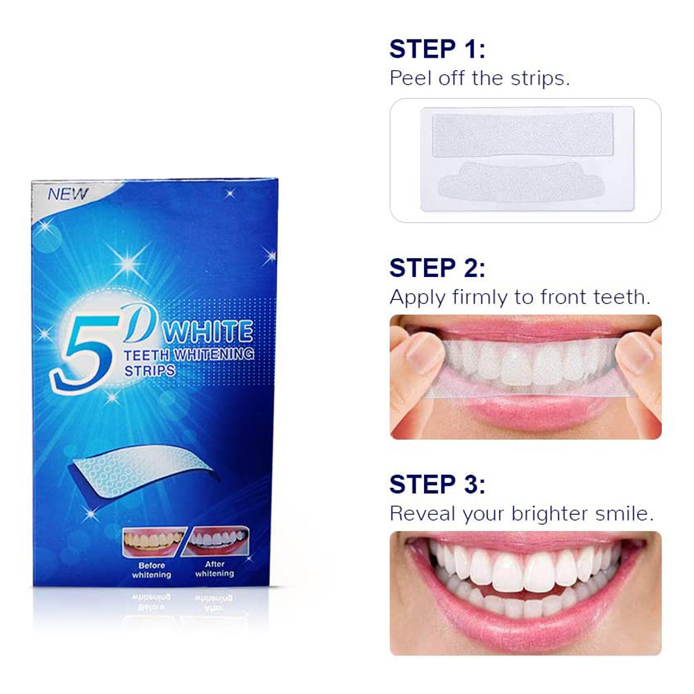 5D-полоски для отбеливания зуб – обзор и цена Teeth Whitening With Peroxide