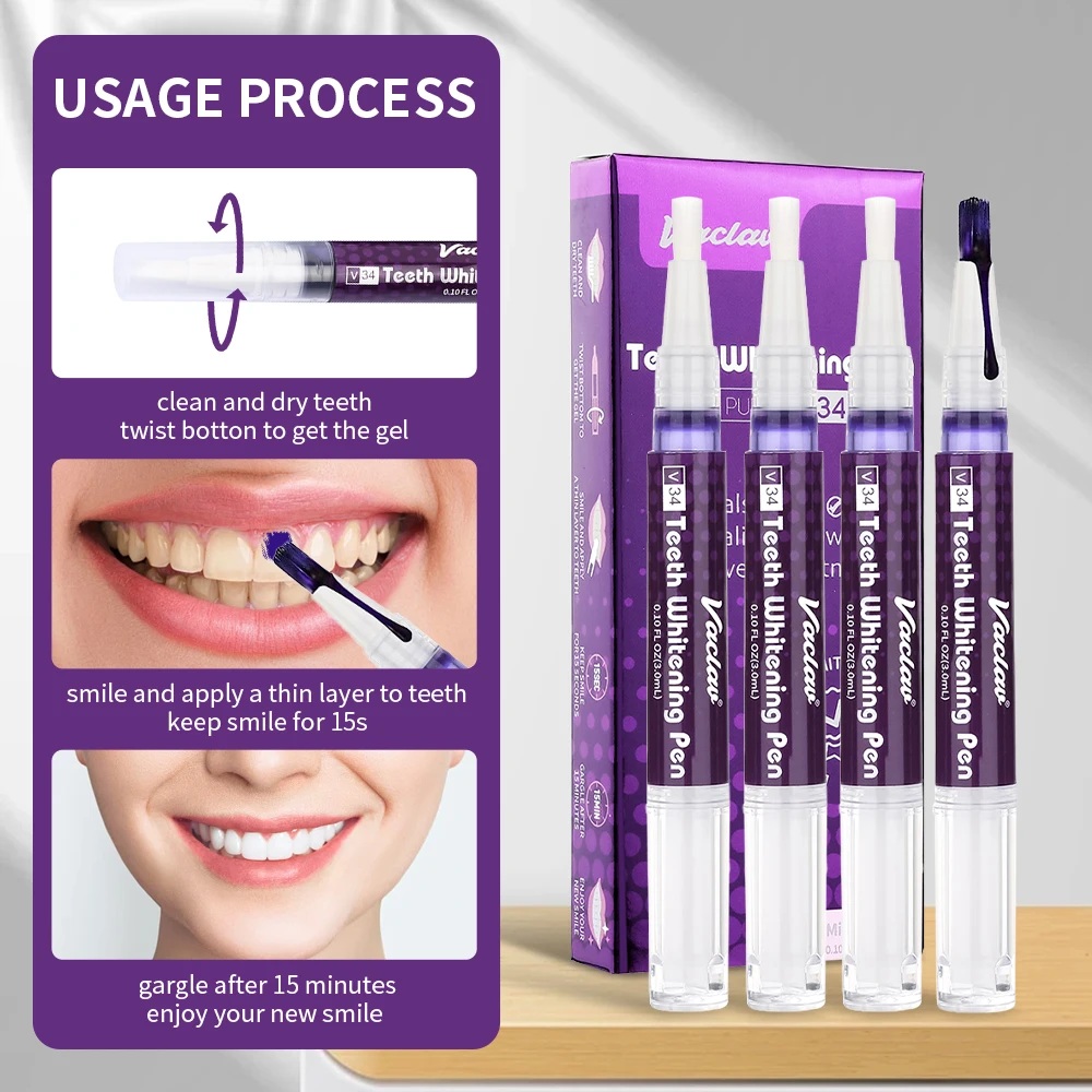 Vaclav V34 Фиолетовая гелевая  – обзор и цена Teeth Whitening With Peroxide